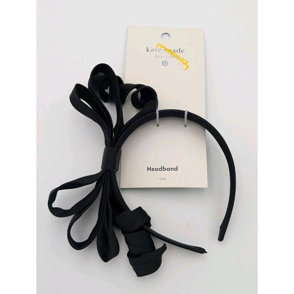 NEW Kate Spade x Target Black Ribbon Bow Headband